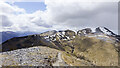 NN2365 : Path leaving summit cairn of Sgùrr Eilde Mòr by Trevor Littlewood