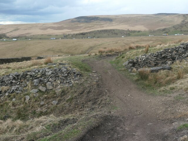 Public footpath, Windy Hills, Bleakedgate Moor