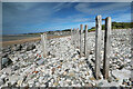 SH7679 : Abandoned sea defences, Conwy Morfa by Andy Waddington