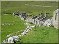 NF1099 : St Kilda - Hirta - Village Street - roofless houses looking west by Rob Farrow