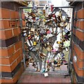 SJ8497 : Love padlocks on Oxford Street by Gerald England