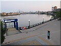 TQ3680 : Daybreak over the Thames near Limehouse by Malc McDonald