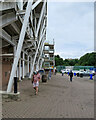 NZ2850 : Chester-le-Street: behind the County Durham Stand by John Sutton