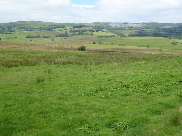 Upland farmland near Ffair-Rhos