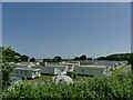 ST0243 : Static caravans at Blue Anchor Bay by Stephen Craven