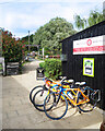 SZ5386 : Cycle Rack, Arreton Craft Village by Des Blenkinsopp