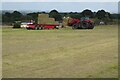 SO7844 : Loading hay bales by Philip Halling