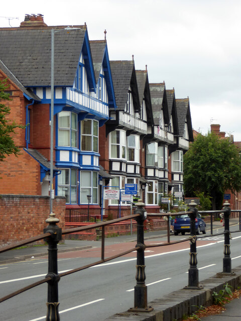 A row of guest houses on Barbourne Road, Worcester