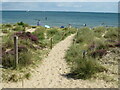 SZ0383 : Path onto Studland Beach by Malc McDonald