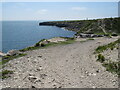 SY6869 : South West Coast Path, Isle of Portland by Malc McDonald