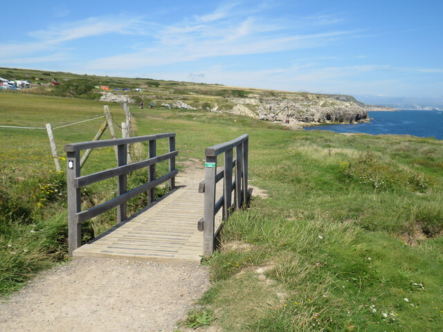 Footbridge over a ditch, Isle of Portland