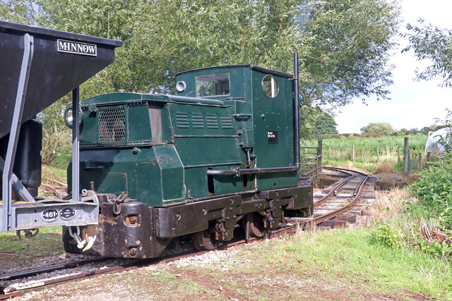 Amerton Railway - diesel locomotive and goods train