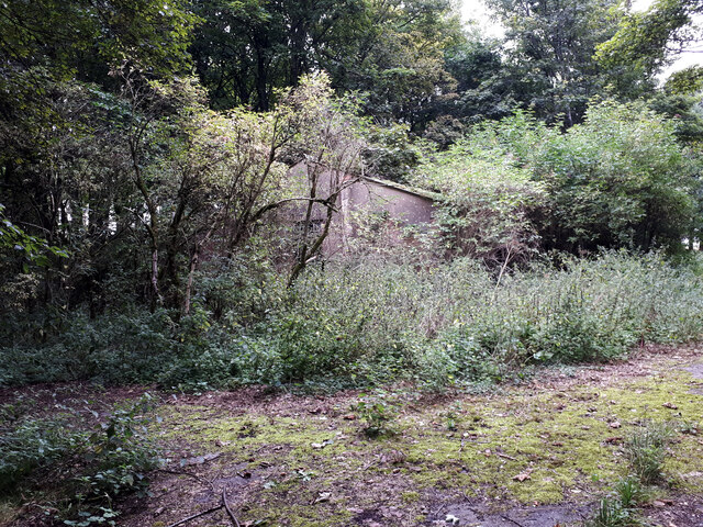 RAF Windrush large WW2 ancillary building next to Camp Barn