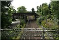 NS4573 : Old bridge over the railway by Richard Sutcliffe