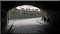 SO9298 : Railway arch over Sun Street in Wolverhampton by Roger  D Kidd