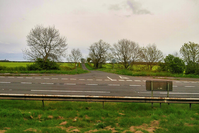 Road Junction on the A1 near Clifton