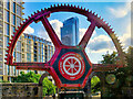 SJ8397 : Grocers Warehouse Cogwheel and Deansgate South Tower by David Dixon