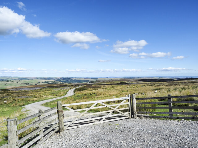 Hill road heading on to Ellerton Moor