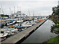 SZ3395 : Boats moored on the Lymington River by Malc McDonald