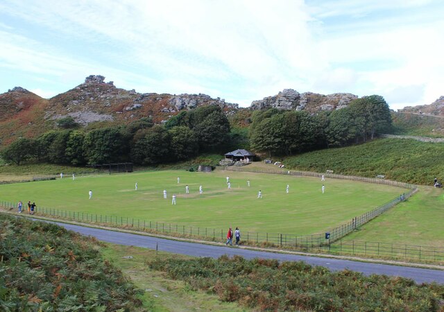 Lynton Cricket Ground: the last match of the season