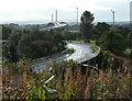 NS4772 : Erskine Bridge and slip road by Richard Sutcliffe