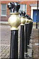 SP3379 : Elephant bollards by Philip Halling