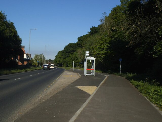 Bus layby on the Leeds ring road