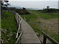 SH6473 : Boardwalk along the Wales Coast Path by Mat Fascione