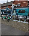 ST1871 : Bicycles for hire outside Penarth railway station by Jaggery