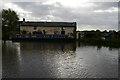 SJ6544 : Former canal company stables and winding hole, bottom of Audlem locks by Christopher Hilton