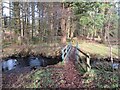 NX6665 : Footbridge across Kenick Burn by M J Richardson