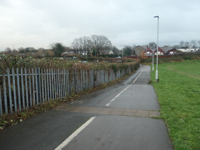 Public footpath and cycleway heading east, Hazel Grove