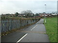 SJ9286 : Public footpath and cycleway heading east, Hazel Grove by Christine Johnstone