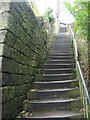 SD9927 : Steps between Commercial St and Osborne St, Hebden Bridge by Christine Johnstone