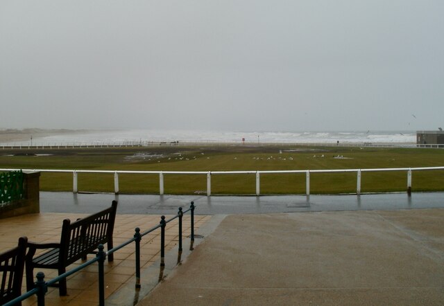 Looking towards West Sands beach from the Old Course