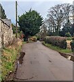 SO3909 : Roadside puddles, Bryngwyn, Monmouthshire by Jaggery