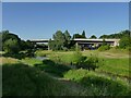 ST2325 : A358 Obridge Viaduct over the river Tone by Stephen Craven