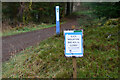 NT2741 : Trail Closed sign, Glentress by Jim Barton