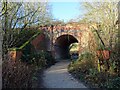 SK3015 : Footpath under an old railway chord by Ian Calderwood