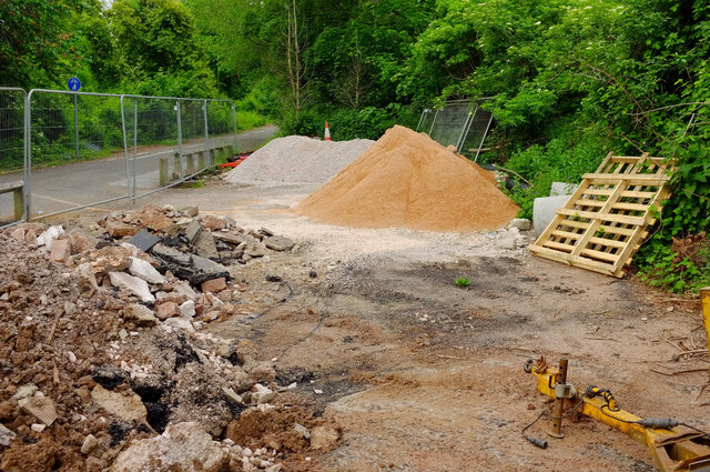 Storage area beside Shiphay lane