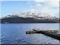 NN3209 : Jetty at Inveruglas by Trevor Littlewood