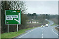 SJ3363 : North Wales Expressway (A55)  at Junction 36 by David Dixon