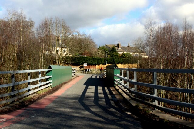 B6391 crossing the East Lancashire Railway