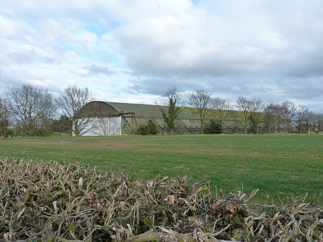 Former WWII aircraft hangar ('D'-type) at High Ercall