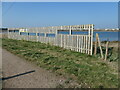 SK2118 : South bank viewing screen, Tucklesholme nature reserve by Christine Johnstone