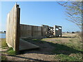 SK2119 : Viewing screen, northern end of southern lake by Christine Johnstone