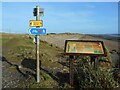 NS2541 : Signs above the beach by Richard Sutcliffe