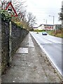 ST3092 : Warning sign, Newport Road, Llantarnam, Cwmbran by Jaggery