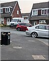 ST3091 : Full litter bin, Larch Grove, Malpas, Newport by Jaggery