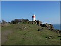 NT2084 : Navigation beacon at Hawkcraig Point by Oliver Dixon